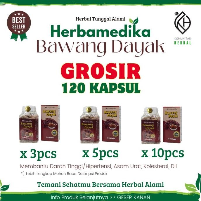 

GROSIR HERBAL BAWANG DAYAK 120 HERBAMEDIKA ORIGINAL ORIGINAL