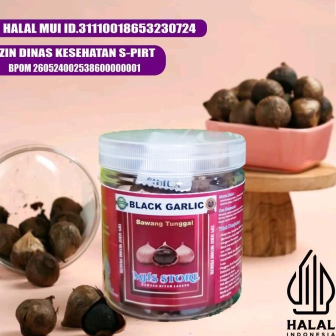 

BAWANG LANANG HITAM- BAWANG PUTIH HITAM TUNGGAL-BLACK GARLIC ORIGINAL