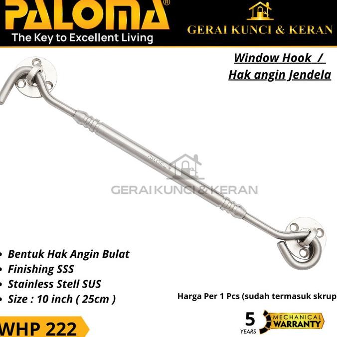 Sale Hak angin Paloma Window Hook Paloma WHP 222