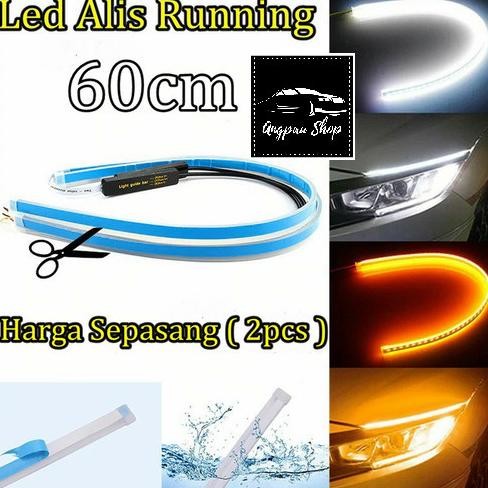 Promo DRL LAMPU LED ALIS 60 CM 12V WELCOME LIGHT SIGN SEIN RUNNING DRL