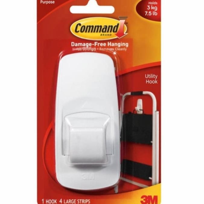 Sale Gantungan Serba Guna 3 M Jumbo Hook 17004/ 17004ANZ 3 M Command 3Kg