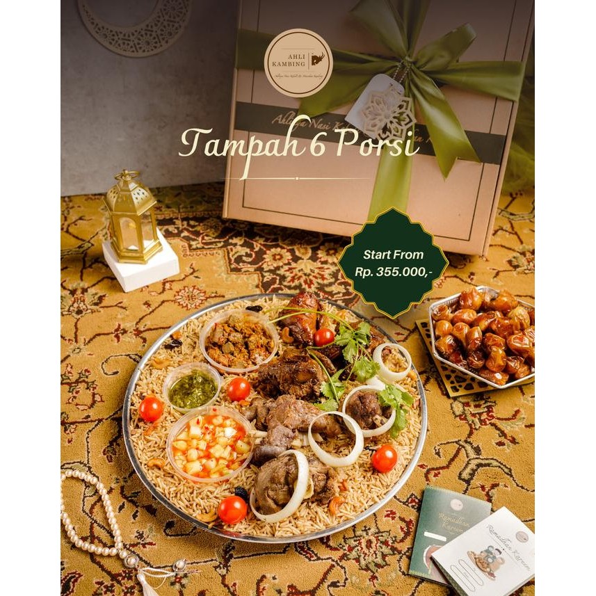 

Hampers Nasi MIX (Kebuli-Mandhi) Tampah 6 Porsi