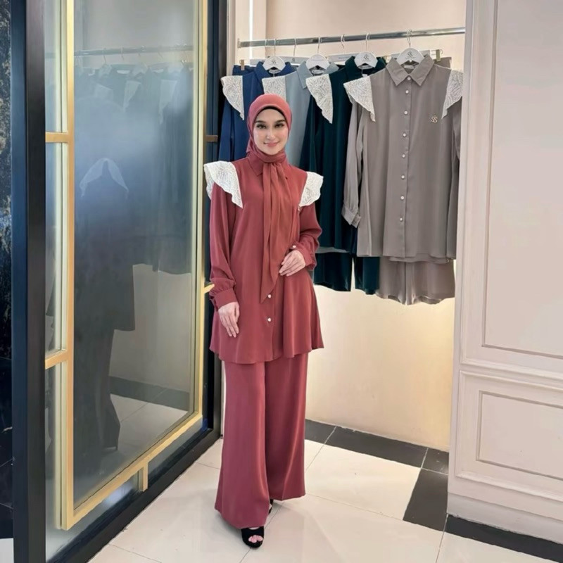 Shella saukia SETCEL BROKAT BAHU