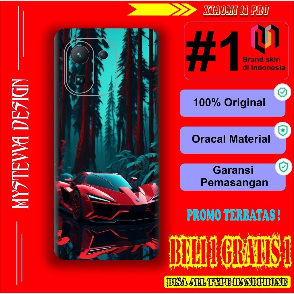 

Terlaris Redmi Note 11 Pro Garskin Stiker Custom Case Laminasi Tebal COD