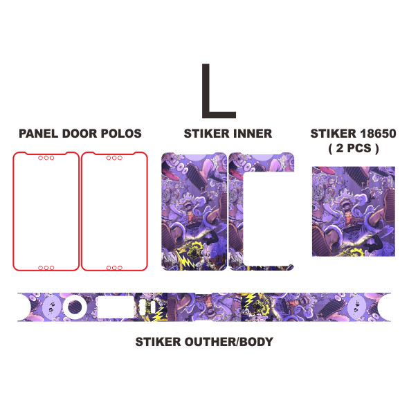 

Terlaris Stiker 18650 Garskin Custom Case Laminasi Tebal COD