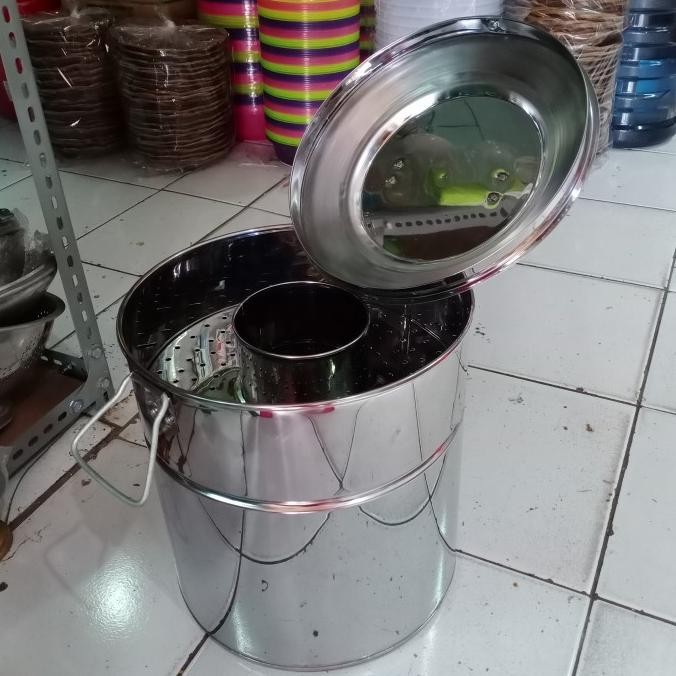 

New Dandang Bakso Stenlis Ukuran 30Cm / Langseng Bakso Ukuran 30Cm