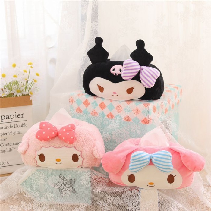 Tempat Tissue Tisu Kuromi My Melody Karakter Sanrio.