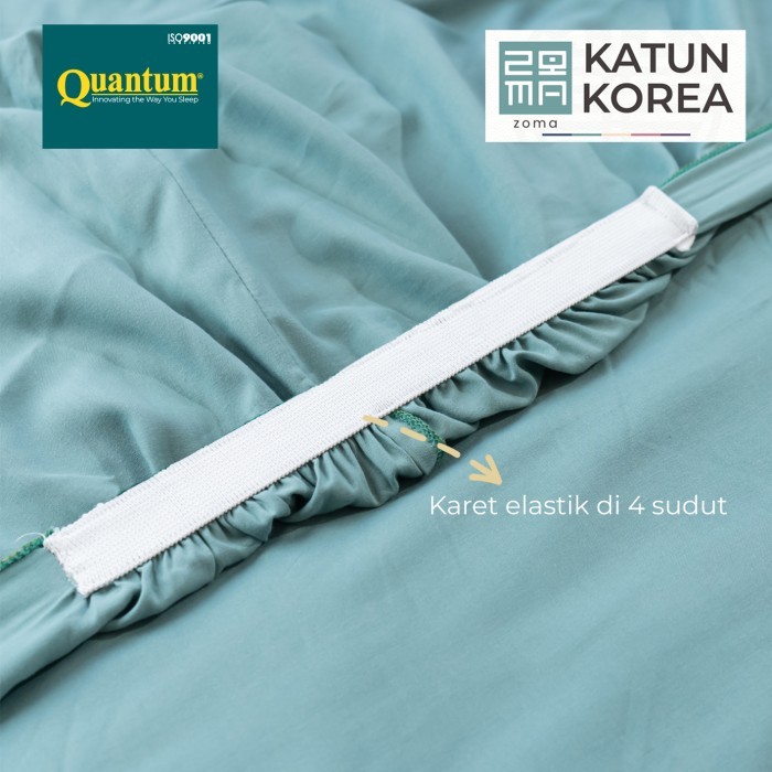 Sprei Katun Korea Zoma by Quantum Sprei Set Polos Kasur