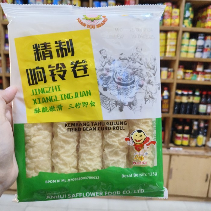 

Xian Tou Brand Jingzhi Xianglingjuan Kembang Tahu Gulung/ Fried Bean Curd Roll 125Gr