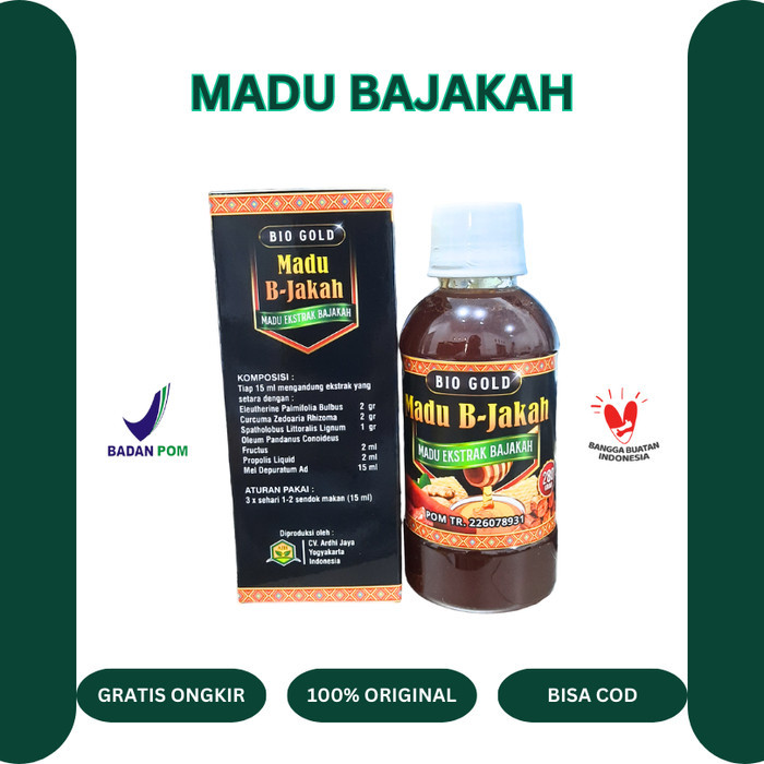 Madu Bajakah Original BJakah Bio Gold Plus Propolis Asli BPOM