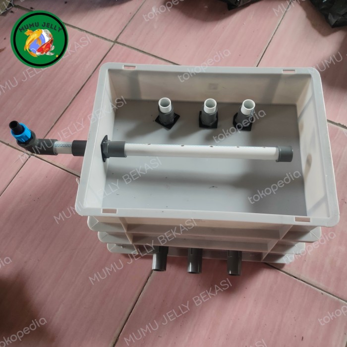 Trickle filter kolam koi 3 susun -xs tanpa media