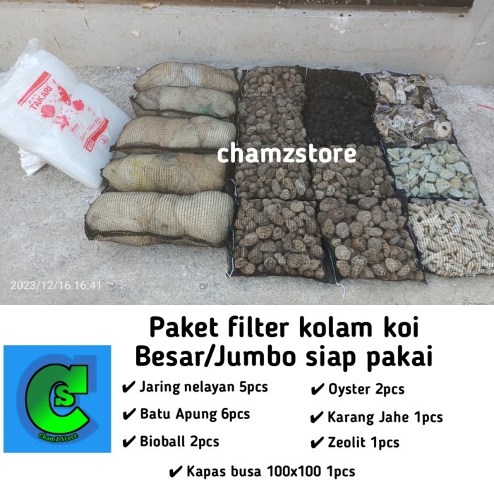 JUMBO Paket media filter kolam koi besar siap pakai / Media filter koi
