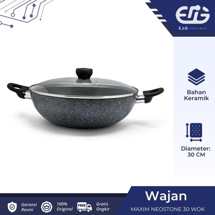 WAJAN MAXIM NEOSTONE WOK / WAJAN KERAMIK 30cm