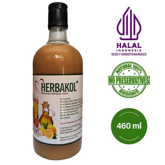 

Jus Herbal Bawang Putih+Jahe+Lemon Import+Cuka Apel+Madu HERBAKOL