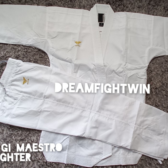 Terbatas.. Baju Karate Maestro Fighter Kumite Putih