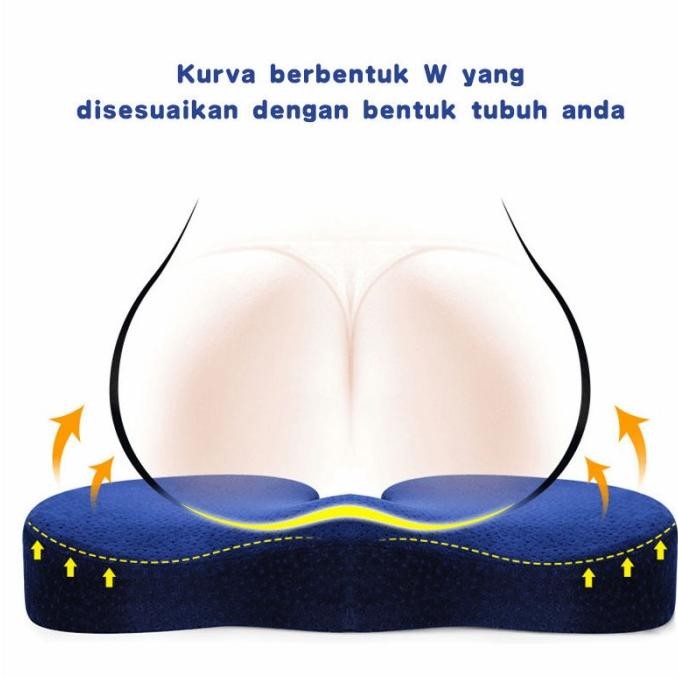 Bantal Duduk Alas Kursi Memory Foam Bantal Ambien Wasir