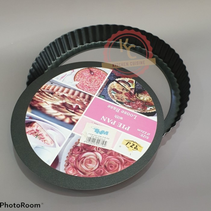 

TERMURAH PIE PAN 22CM WITH LOOSE BASE / ALLOY PAN NON STICK