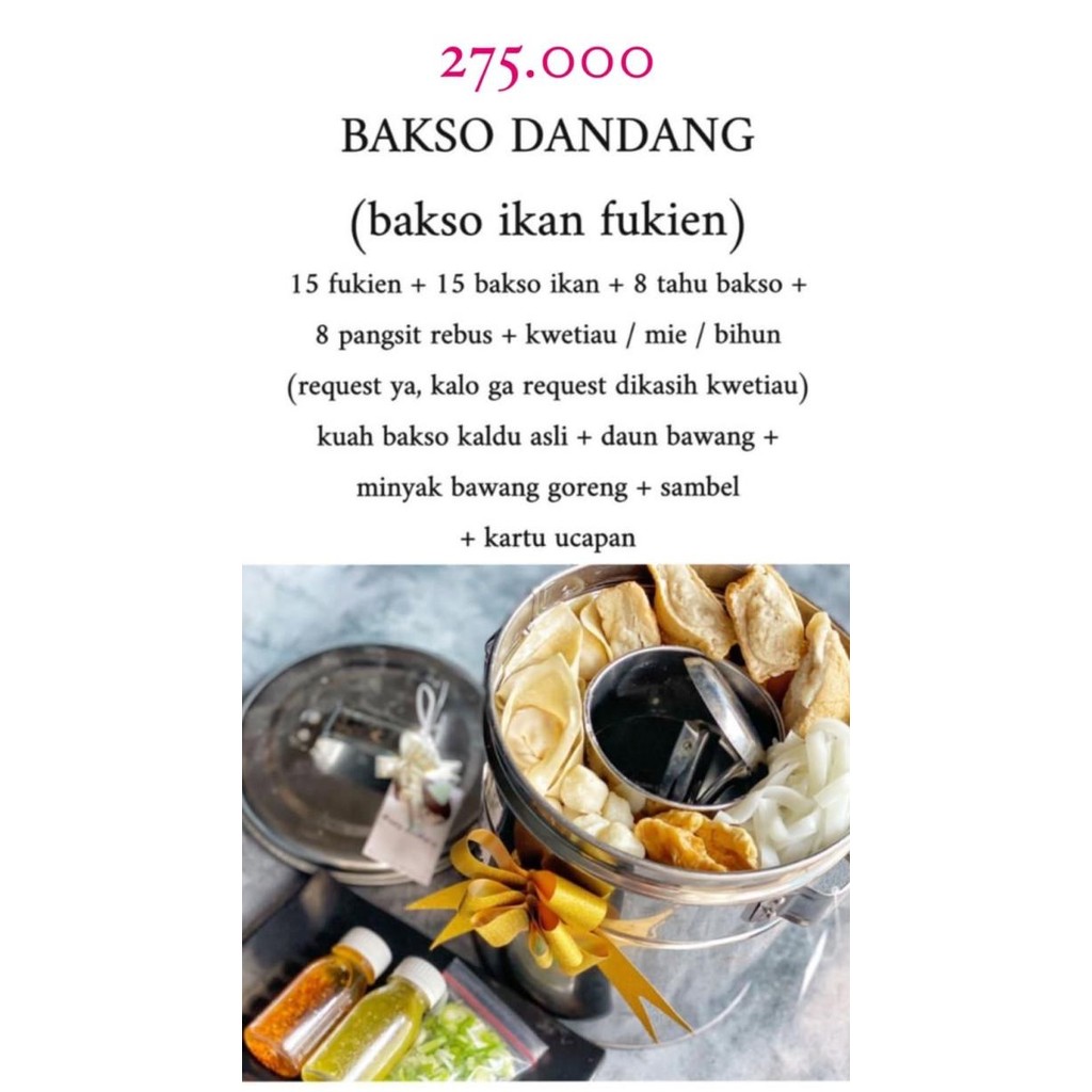 

New Bakso Dandang Bakso Fukien Note Tgl Dan Ucapan