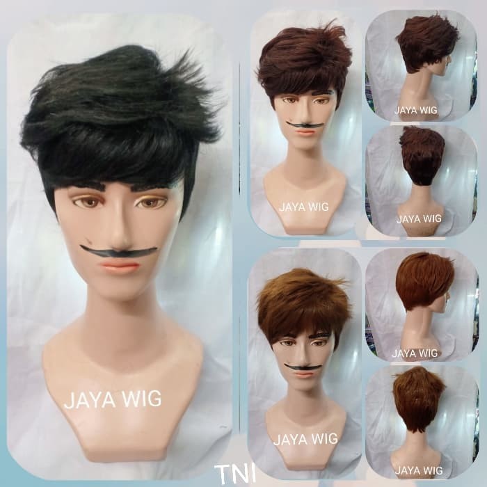 TERMURAH - WIG RAMBUT PALSU PRIA KOREA STYLE /WIG COWOK /WIG PENDEK /FRONTLACEWIG