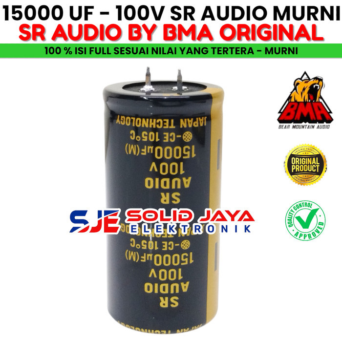 Capasitor Elco Sr Audio 15000 Uf 100 V Elko 15000Uf 100V Mikro Asli