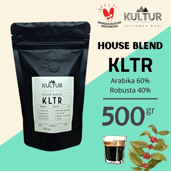 

Coffee Bean Biji Kopi Blend Robusta & Arabika Kltr 500 Gr