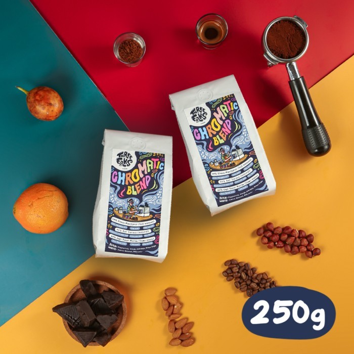 

Kopi Arabika Espresso Chromatic Blend Three Folks 250 Gr