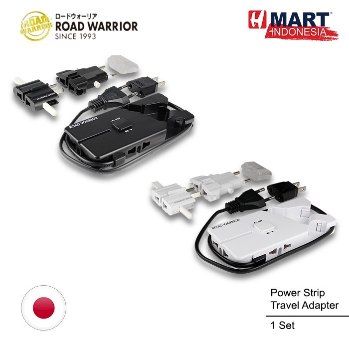 

Roadwarrior Power Strip Kabel Colokan Robot Travel Adaptor Japan 1 Set