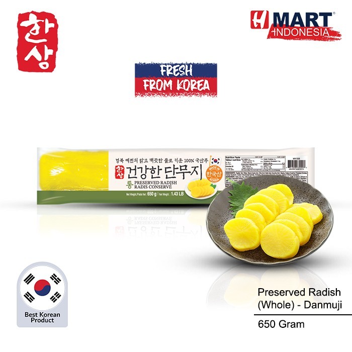 

Hansang Preserved Radish (Whole) - Danmuji 650G