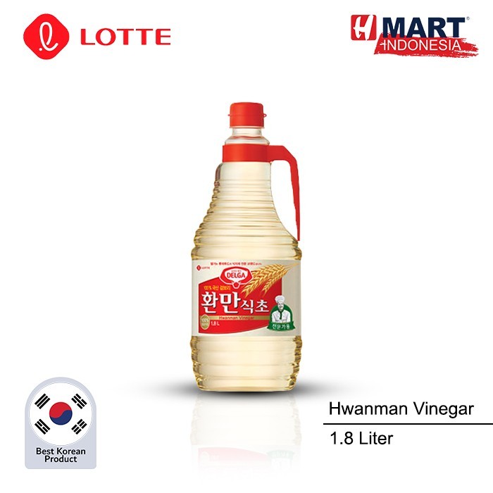 

Lotte Delga Hwanman Vinegar - Cuka Asli Korea 1.8L