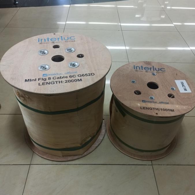 Murah Mini Fig8 6 Core 2 Km Kabel Fiber Optic