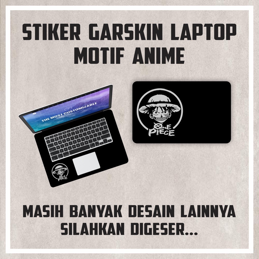 

Terlaris Akses Laptop Leptop Notebook Anime Naruto One Peace Multi Stiker 83 Garskin Custom Case Laminasi Tebal COD