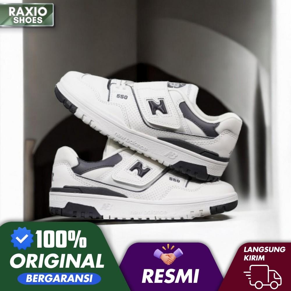 Sepatu Anak Nb Kids 550 White Grey BNIB