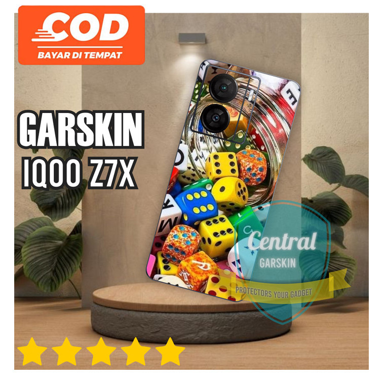 

Terlaris Vivo IQOO Z7x Garskin Stiker Custom Case Laminasi Tebal COD