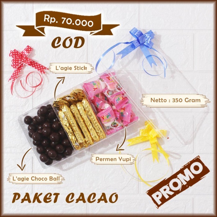 

New! Hampers Coklat Delfi Almond Paket Parcel Cokelat Kue Lebaran Treasure - Cacao Idul Fitri