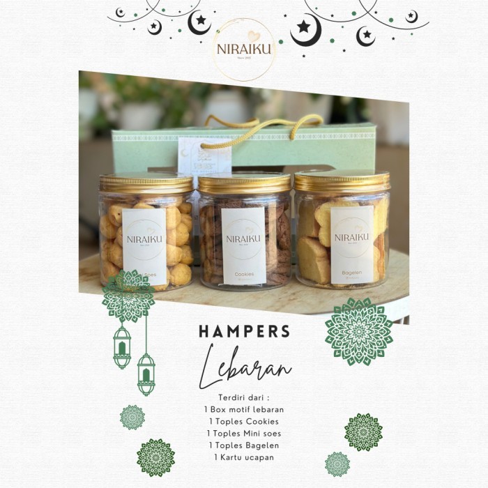 

New! Hampers Lebaran Toples Gold Parcel Kue Kering Idul Fitri