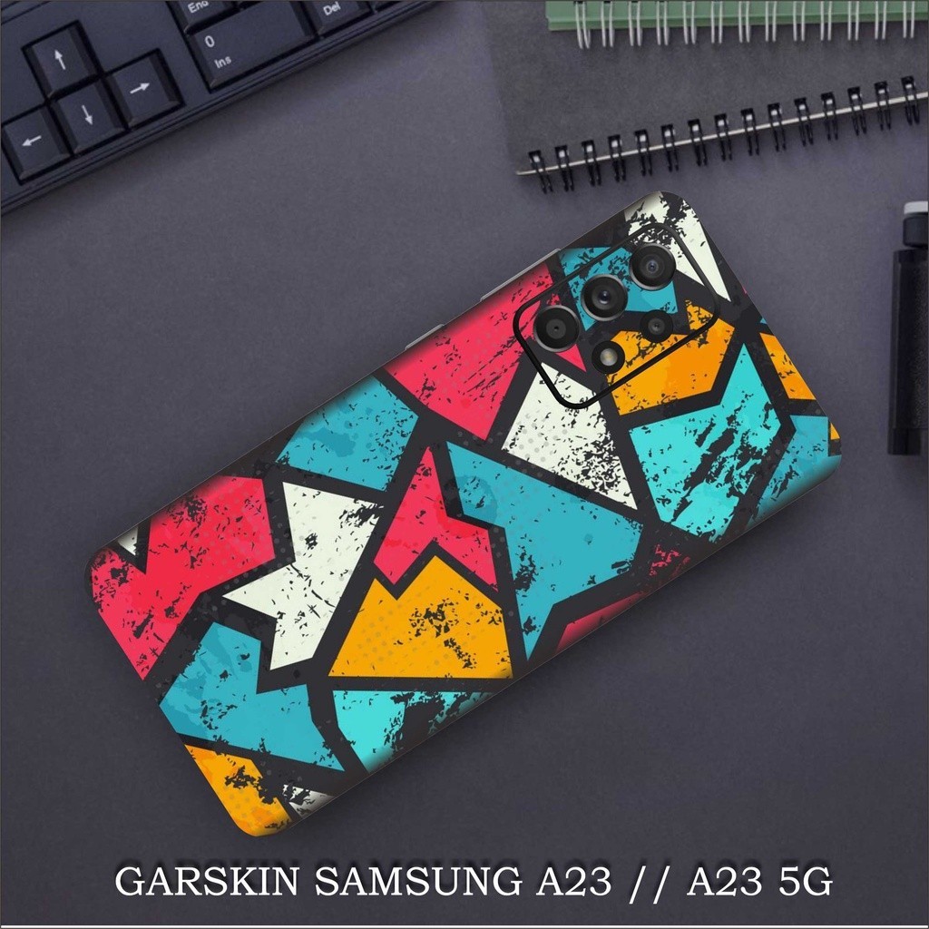 

Terlaris Samsung A23 5g Skull Cusstom Via Chat Garskin Stiker Custom Case Laminasi Tebal COD