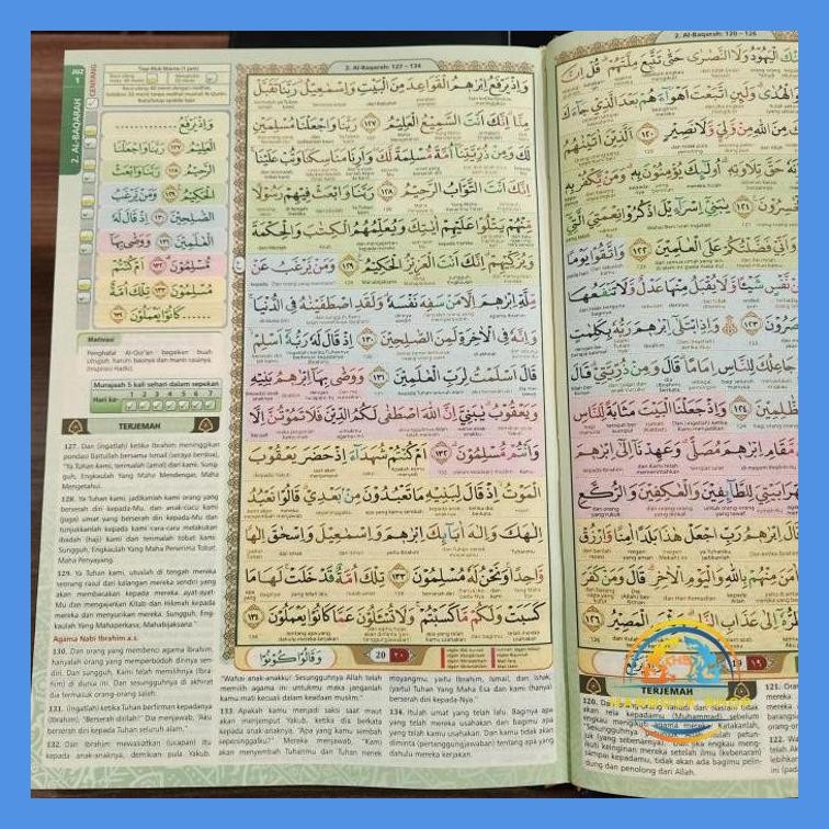 ALQURAN HAFALAN AL-HUFAZ TERJEMAH PER KATA TAJWID WARNA UKURAN A4