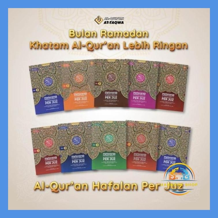ALQURAN HAFALAN PER JUZ | TERJEMAH PER KATA LATIN | 30 JUZ 30 MUSHAF