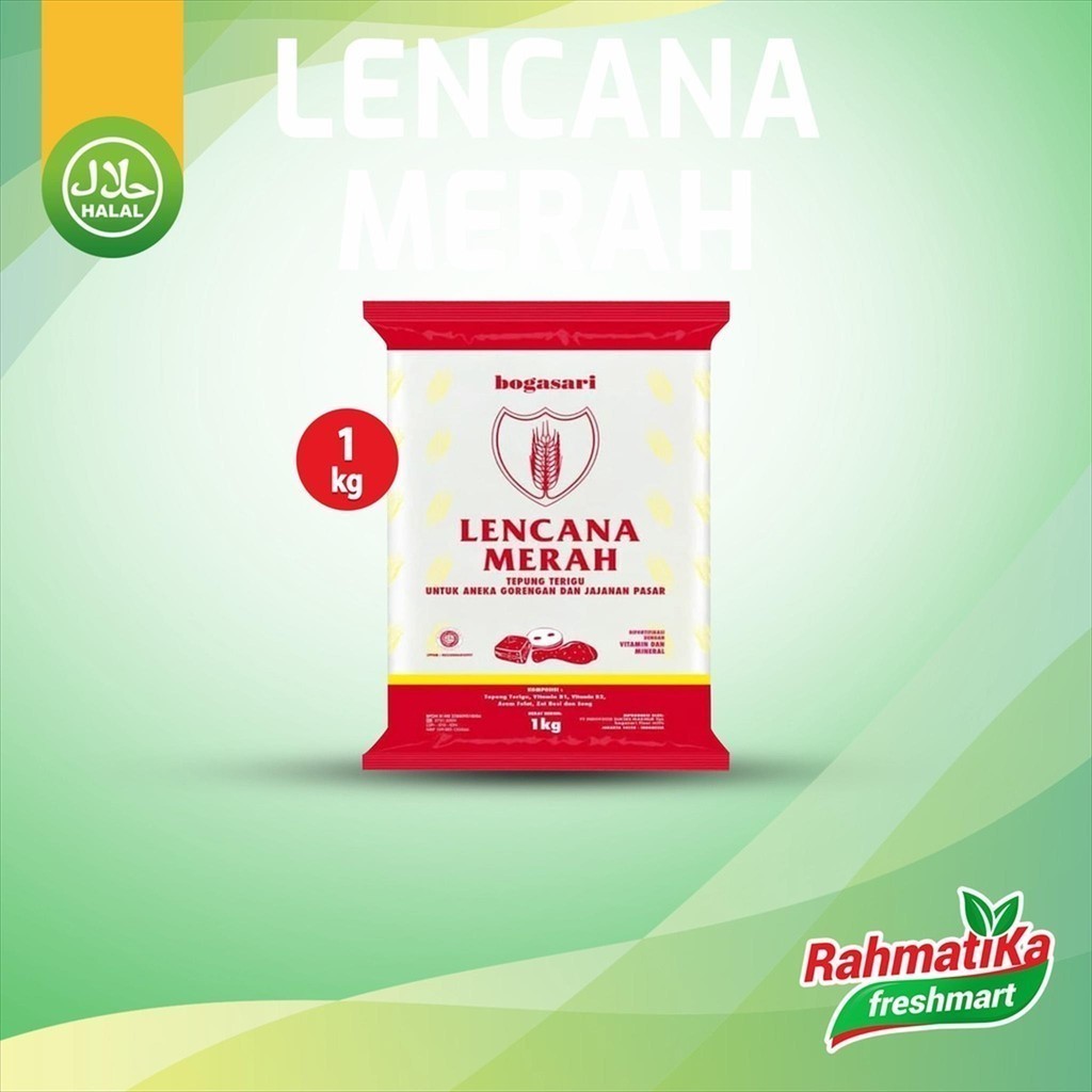 

Tepung Terigu Lencana Merah Bogasari 1 Kg