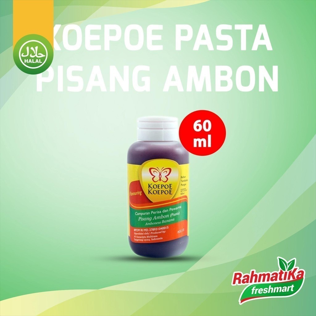 

Koepoe Koepoe Pasta Pisang Ambon / Campuran Perisa dan Pewarna 60 ml