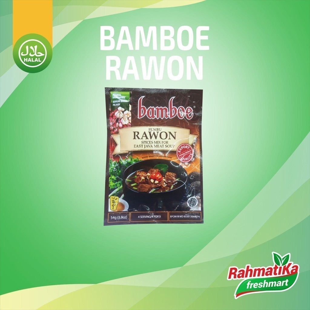 

Bamboe Rawon / Bumbu Instan Rawon 54 gram (Bumbu Dapur)