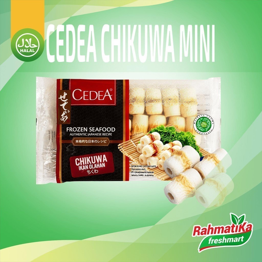 

Cedea Chikuwa Mini / Ikan Olahan Cedea 250 gram (Frozen Food)