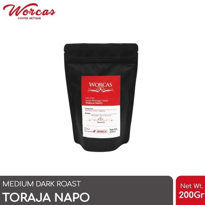 

Kopi Arabica Toraja Napo 200 Gram (Biji/Bubuk) | Worcas Coffee