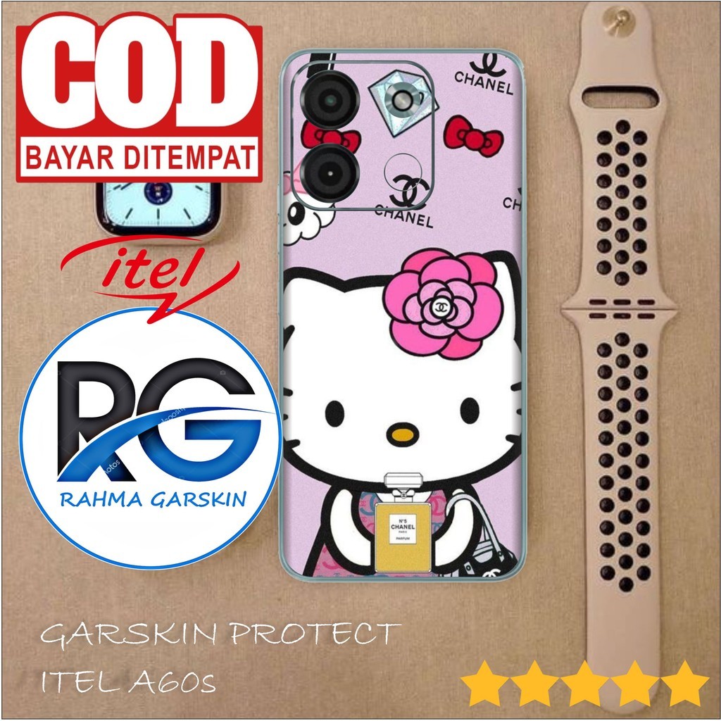 

Terlaris Itel A60s Garskin Stiker Custom Case Laminasi Tebal COD