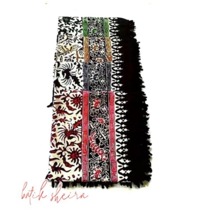 TERLARIS TAPLAK MEJA BATIK KOTAK RONCE