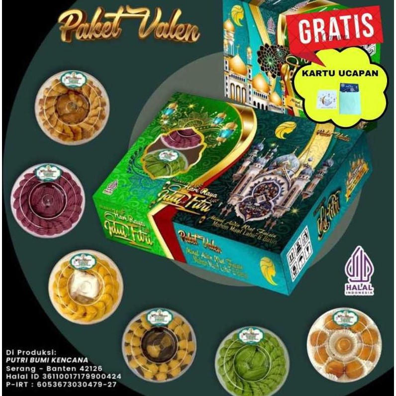 

PROMO KUE LEBARAN PUTRI KENCANA PAKET VALEN ISI 6 TOPLES FREE KARTU UCAPAN