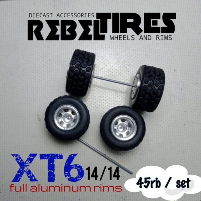 BAN KARET HOTWHEELS REBEL TIRES XT6 OFFROAD
