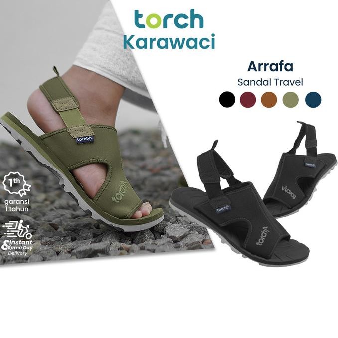TORCH Sepatu Sendal pria Wanita Casual - Sandal Slip Travelling Arrafa HAR