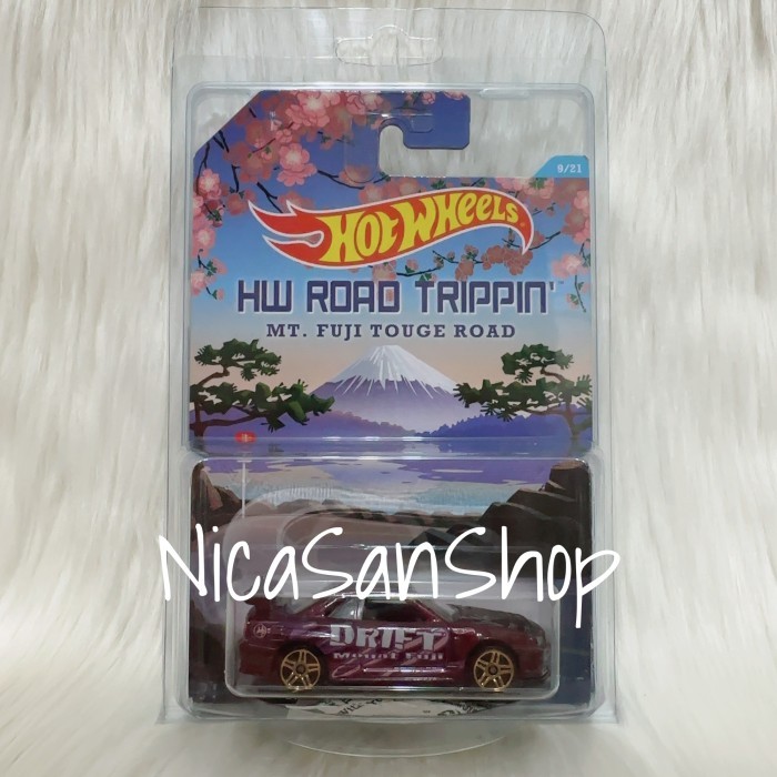 HOT WHEELS NISSAN SKYLINE GTR R34 ROAD TRIPPIN DRIFT MOUNT FUJI