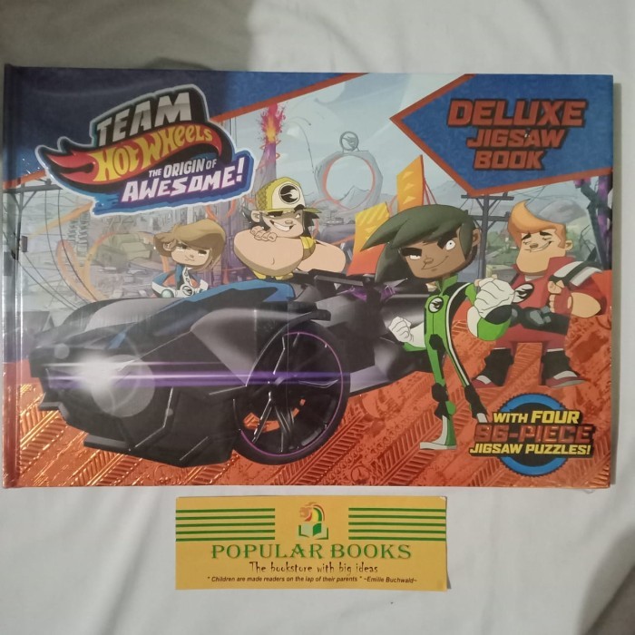 DELUXE JIGSAW BOOK : TEAM HOT WHEELS THE ORIGIN OF AWESOME